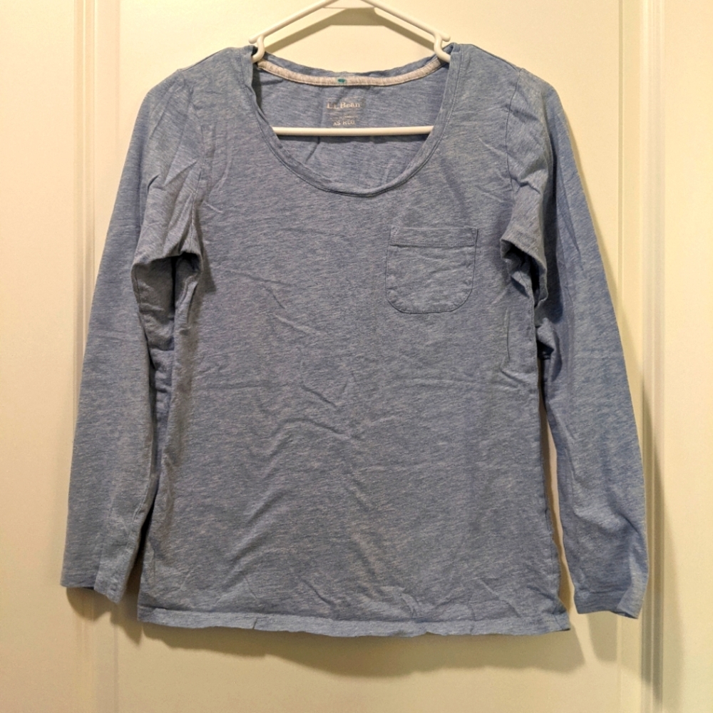 LL Bean Long Sleeve, XS, Light Blue